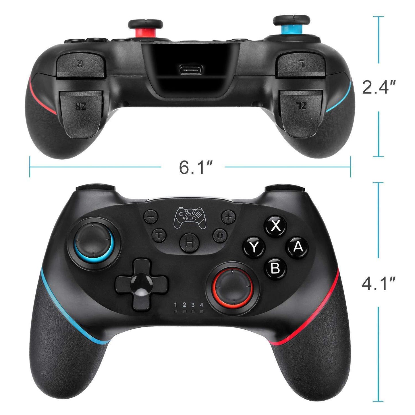 New In | Bluetooth Wireless Gaming Controller with Vibration for Switch, Switch Lite & PC