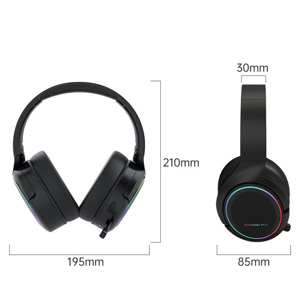 Bluetooth 5.1 Wireless Stereo Bass Surround Foldable Gaming Headset with Mic for PC/Laptop/Mac/PS4/5