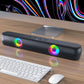 Bluetooth 5.0 Wireless Stereo Bass Surround Speaker with RGB Multi-Colors Rhythm Lights & AUX/TF/USB