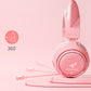 2.4GHz Wireless 7.1 Stereo Bass Surround Over-ear Lovely Gaming Headset with 3 Modes for Win/Mac