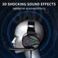 Stereo Bass Surround Wired Over-ear Gaming Headset with Mic & RGB Backlit for Windows / Mac / PS4