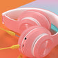 Bluetooth 5.0 Wireless Stereo Bass Surround Lovely Macaron Color Foldable Headset for Win / Mac