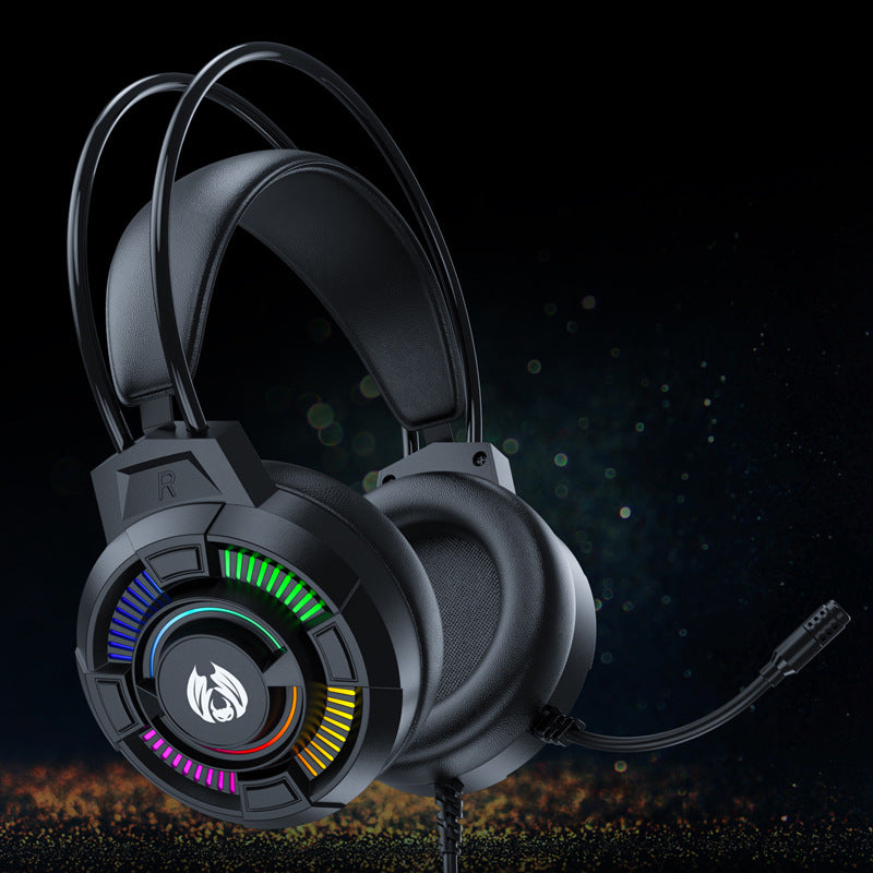 7.1 Stereo Bass Surround USB Wired Over-ear Gaming Headset with Mic & Cool RGB Backlit for PC