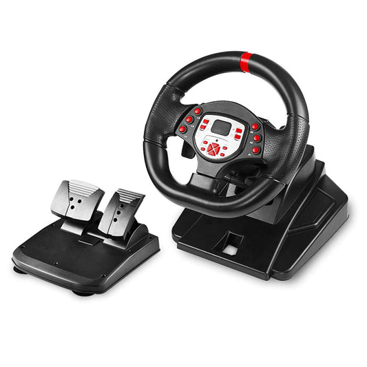 180° Universal Gaming Race Steering Wheel with Pedal for PS3 / PS4 / PC / Switch