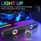 Bluetooth 5.0 Wireless Stereo Bass Surround Speaker with RGB Multi-Colors Rhythm Lights & AUX/TF/USB