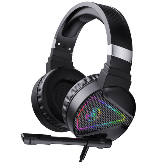 Stereo Bass Surround Wired Over-ear Gaming Headset with Mic & RGB Backlit for Windows / Mac / PS4