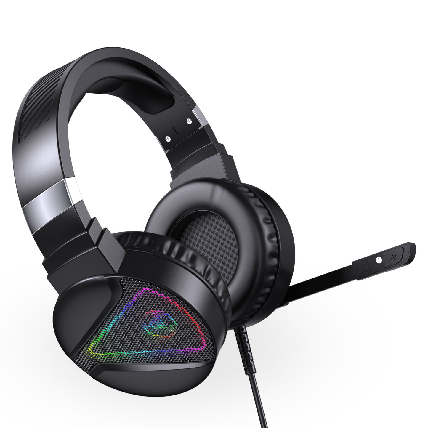 Stereo Bass Surround Wired Over-ear Gaming Headset with Mic & RGB Backlit for Windows / Mac / PS4