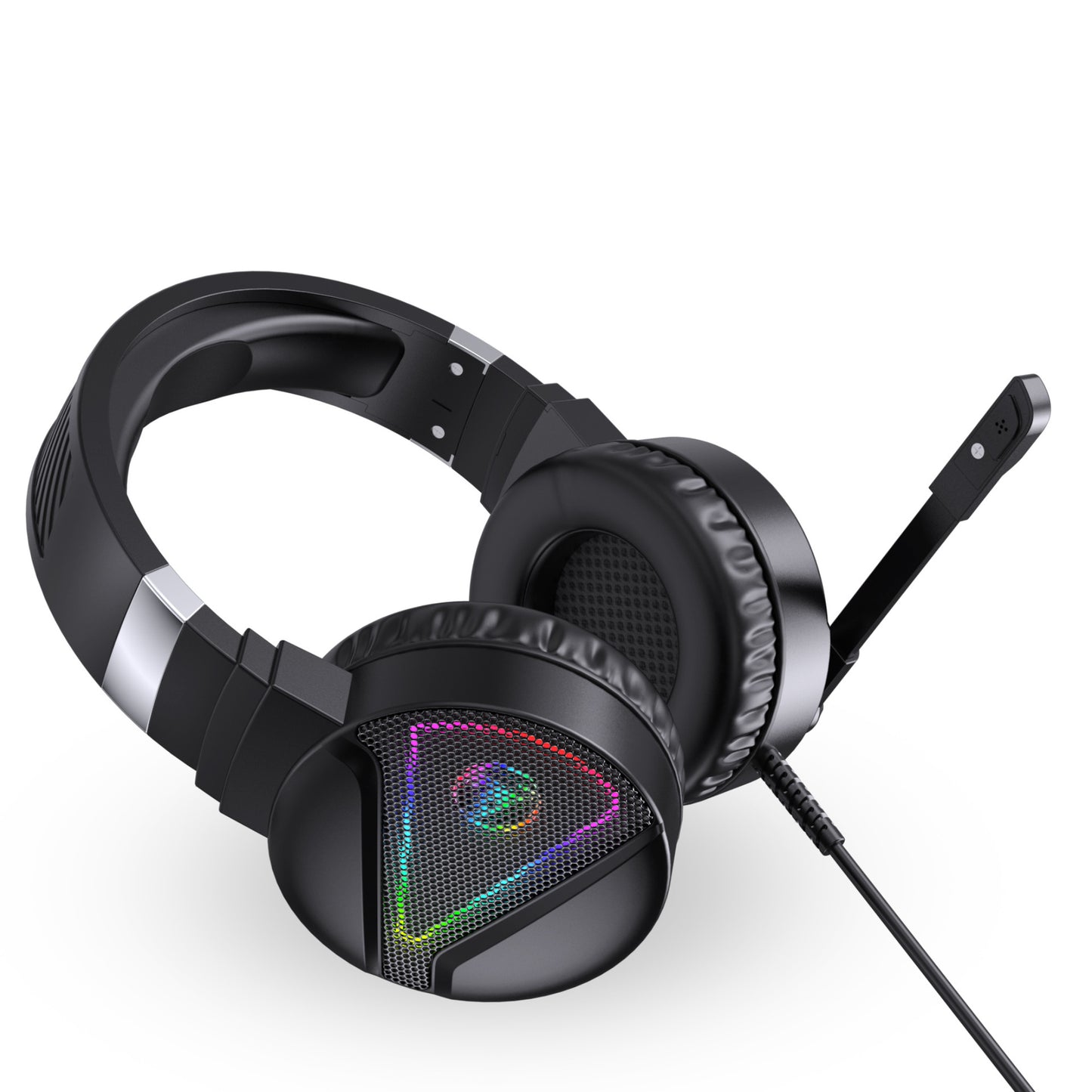 Stereo Bass Surround Wired Over-ear Gaming Headset with Mic & RGB Backlit for Windows / Mac / PS4