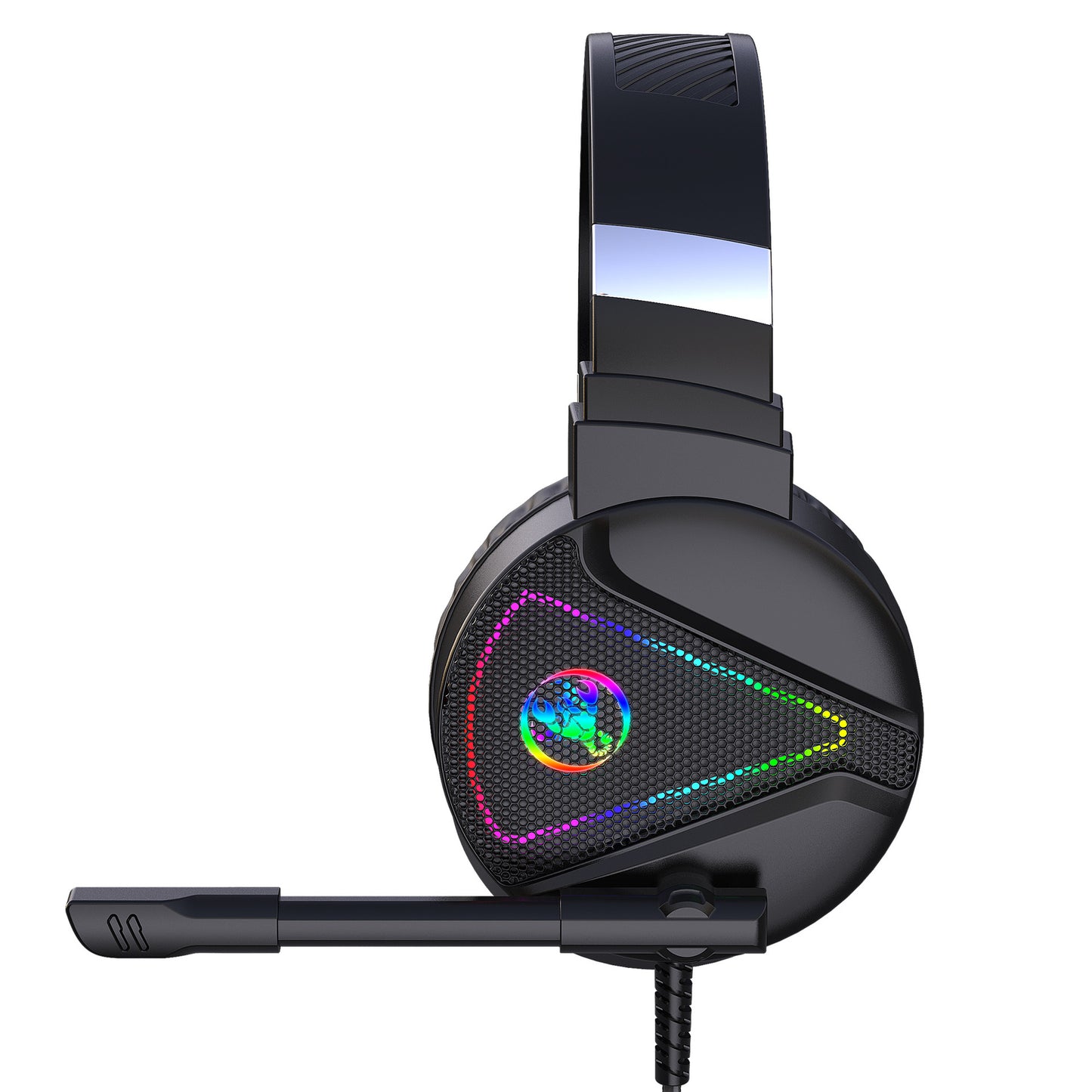 Stereo Bass Surround Wired Over-ear Gaming Headset with Mic & RGB Backlit for Windows / Mac / PS4