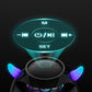 Bluetooth 5.0 Wireless Stereo Bass Surround Portable Speaker with Cool LED Lights & Alarm Clock