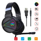 Stereo Bass Surround Wired Over-ear Gaming Headset with Mic & RGB Backlit for Windows / Mac / PS4