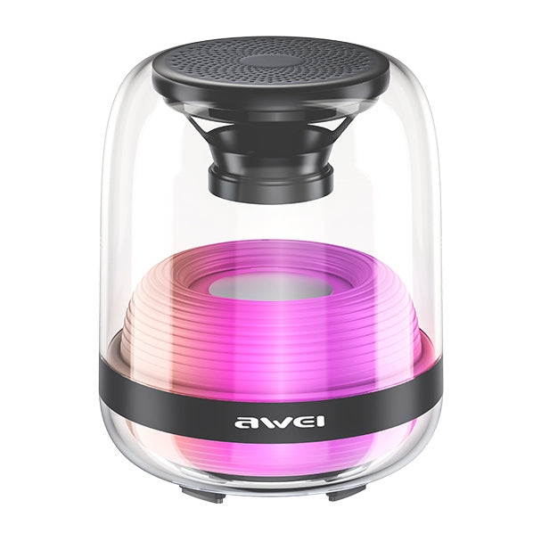 Bluetooth 5.1 Wireless Stereo Bass Surround Speaker with Colorful LED Light Effect & AUX / TF / USB