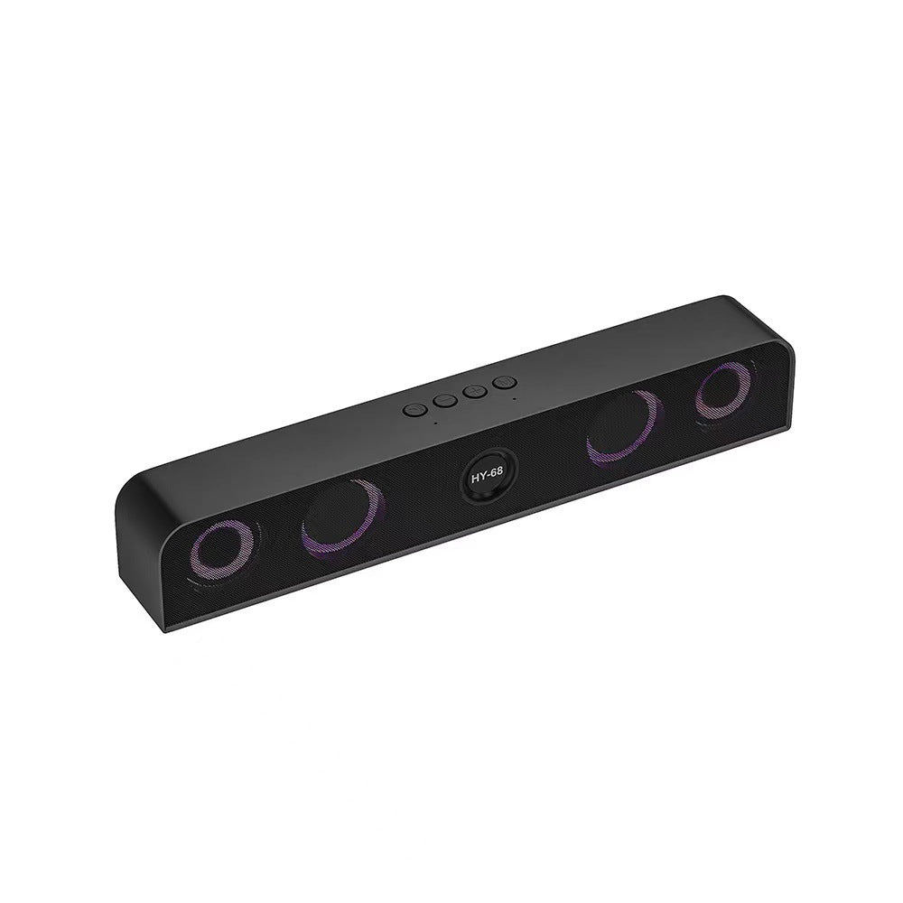 Bluetooth 5.0 Wireless Stereo Bass Surround Speaker with Cool RGB Lights & AUX / TF / USB