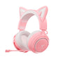 2.4GHz Wireless 7.1 Stereo Bass Surround Over-ear Lovely Gaming Headset with 3 Modes for Win/Mac