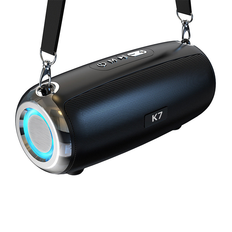 Bluetooth 5.0 Wireless Stereo Bass Surround Portable Speaker with Cool RGB Lights & AUX / TF / USB