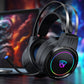 7.1 Stereo Bass Surround USB Wired Over-ear Gaming Headset with Mic and Cool Backlit for PC