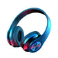 Bluetooth 5.0 Wireless Stereo Bass Surround Foldable Gaming Headset with Cool Backlit for Win / Mac