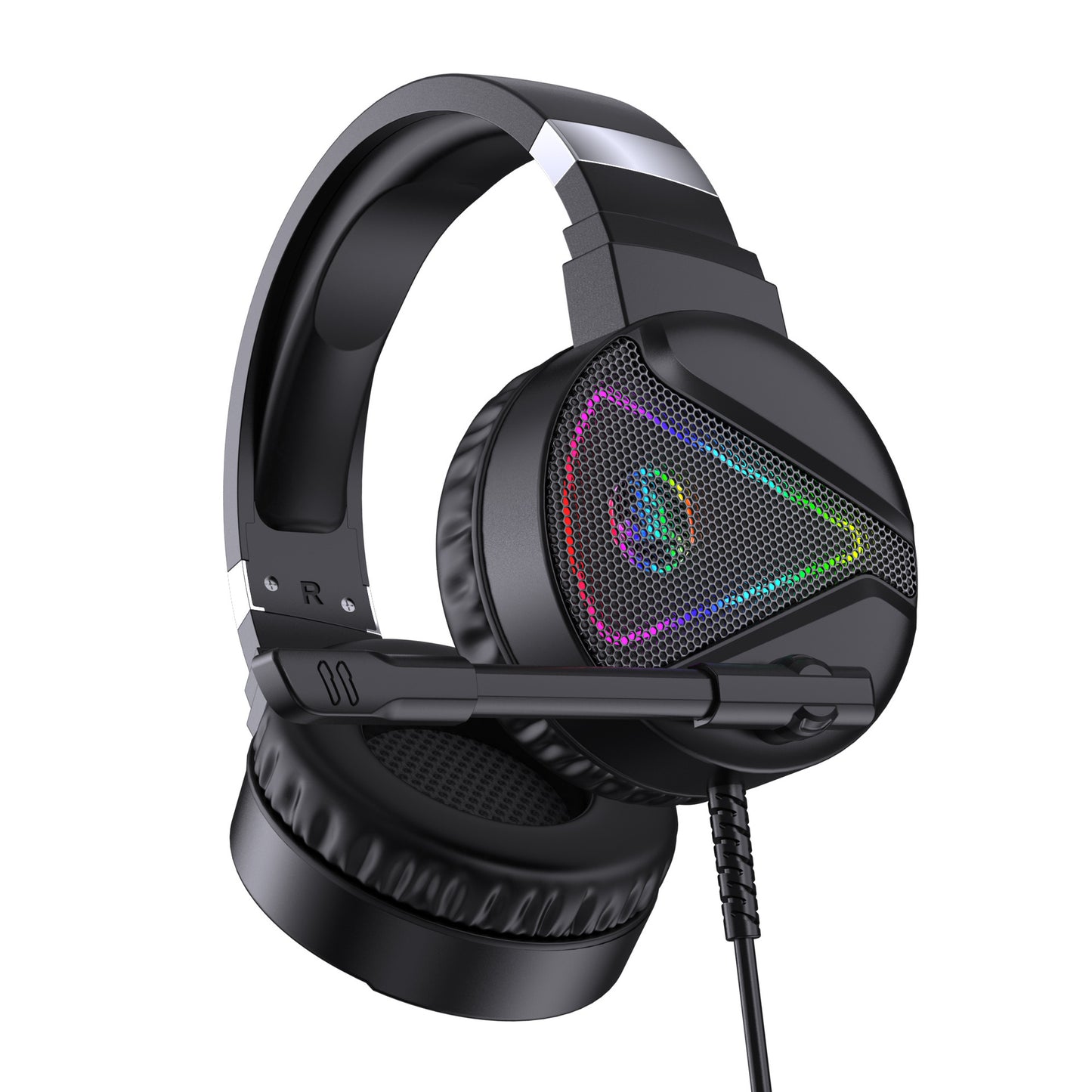 Stereo Bass Surround Wired Over-ear Gaming Headset with Mic & RGB Backlit for Windows / Mac / PS4