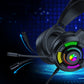 7.1 Stereo Bass Surround USB Wired Over-ear Gaming Headset with Mic & Cool RGB Backlit for PC