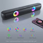 Bluetooth 5.0 Wireless Stereo Bass Surround Speaker with RGB Multi-Colors Rhythm Lights & AUX/TF/USB