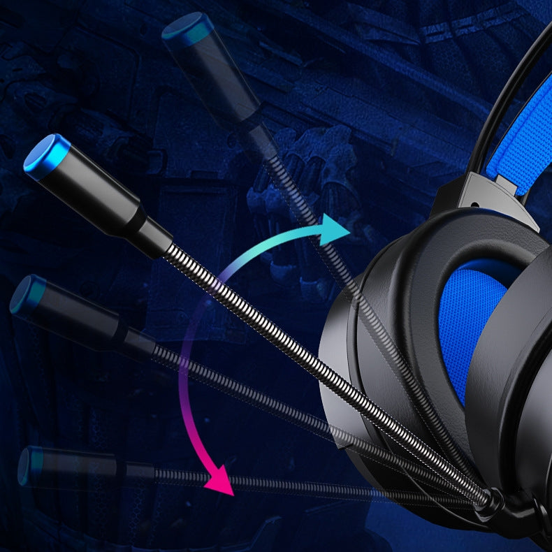 7.1 Stereo Bass Surround Wired Over-ear Gaming Headset with Mic & LED Backlit for Windows/Mac/PS4