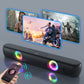 Bluetooth 5.0 Wireless Stereo Bass Surround Speaker with RGB Multi-Colors Rhythm Lights & AUX/TF/USB