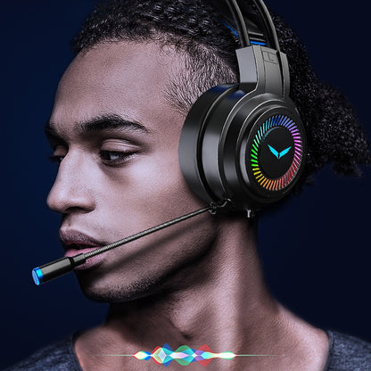 7.1 Stereo Bass Surround Wired Over-ear Gaming Headset with Mic & LED Backlit for Windows/Mac/PS4