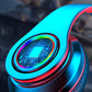 Bluetooth 5.0 Wireless Stereo Bass Surround Foldable Gaming Headset with Cool Backlit for Win / Mac