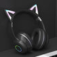 Bluetooth 5.1 Wireless Stereo Bass Surround Foldable Cute Headset with Backlit for Windows / Mac