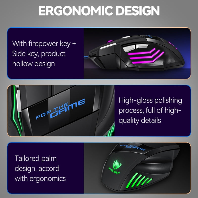 High Performance Wired Gaming Mouse with Chroma RGB Backlit & Fire Button for Windows / Mac