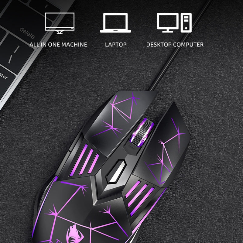 High Precision Ergonomic Wired Gaming Mouse with Chroma RGB Backlight for Windows PC Gamers