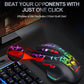 High Precision 6400 DPI Wired Gaming Mouse with RGB Backlit & Fire Button for Windows / Mac