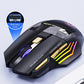 2.4GHz & Bluetooth 5.1 Wireless Mute Gaming Mouse with RGB Backlight & Fire Button for Win / Mac