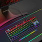 Anti-ghosting Spill Resistant Compact 87 Keys Wired Gaming Keyboard with RGB Backlit for Windows / Mac