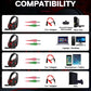 Stereo Bass Surround Wired Over-ear Gaming Headset with Mic & Soft Earmuffs for PC/Laptop/Mac/PS4/5