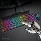 Spill Resistant 104 Keys Wired Keyboard with Rainbow Backlit + 1000 DPI Gaming Mouse Combo