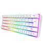 Anti-ghosting Ultra Compact 61 Keys Wired Membrane Keyboard with RGB Backlit for Windows/Mac