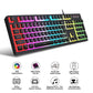 Anti-ghosting 104 Keys Membrane Wired Keyboard with RGB Backlit + 7D 3600 DPI Gaming Mouse Combo