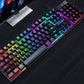 Gaming Set - 104 Keys Wired Keyboard with Rainbow Backlit + 1600 DPI Gaming Mouse Combo