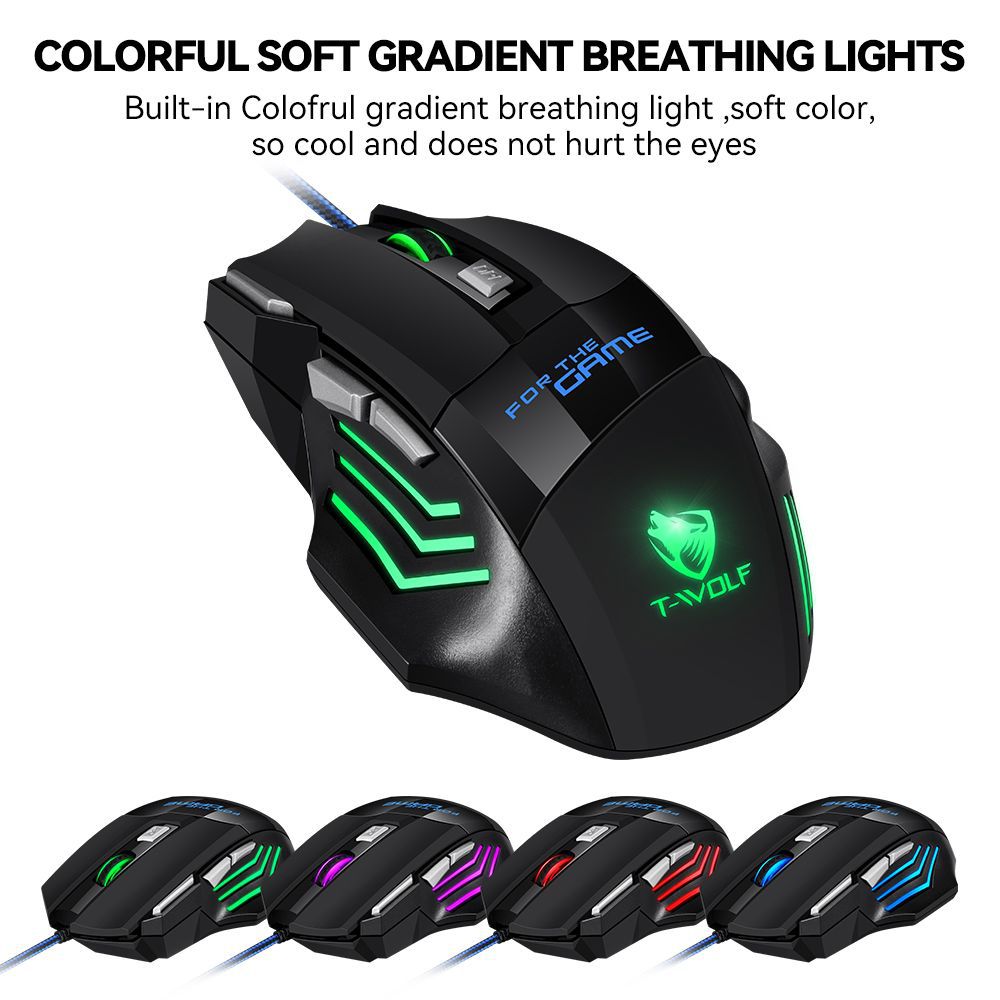 High Performance Wired Gaming Mouse with Chroma RGB Backlit & Fire Button for Windows / Mac