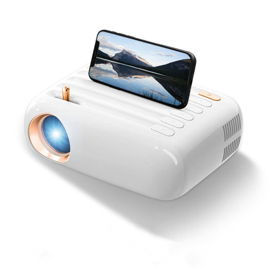 Bluetooth Full HD 1080P Supported Projector, Compatible with Phone, AV, HDMI, USB