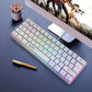 Anti-ghosting Ultra Compact 61 Keys Wired Membrane Keyboard with RGB Backlit for Windows/Mac