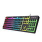 Anti-ghosting 104 Keys Membrane Wired Keyboard with RGB Backlit + 7D 3600 DPI Gaming Mouse Combo