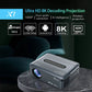 New In | Portable Full HD 1080P, 4K, 8K Supported Projector, Compatible with Phone, HDMI, AV, USB