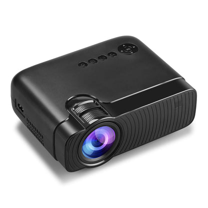 Portable Full HD 1080P Supported Projector, Compatible with Phone, AV, HDMI, VGA, USB, SD Card