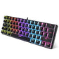 Anti-ghosting Ultra Compact 61 Keys Wired Gaming Keyboard with Colorful Backlit for Windows / Mac