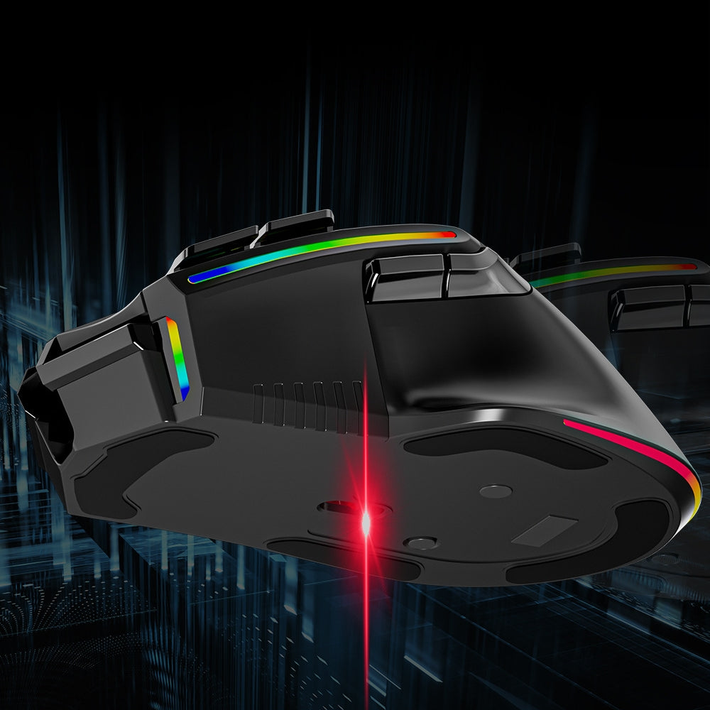 2.4GHz Wireless Optical Gaming Mouse with RGB Backlight & Fire Button for Windows/Mac