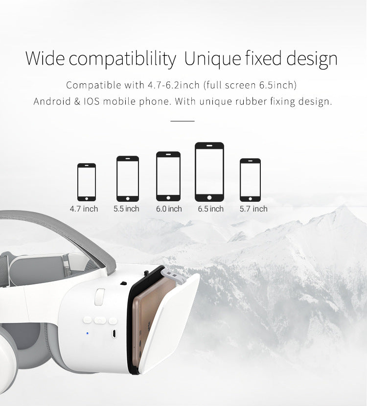 3D Virtual Reality VR Headset Compatible with 4.7-6.2" Mobile Phone